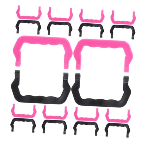 HYTROVE 20 Stück Teiliges Set Tragbare Käfiggriffe für Haustiere Ergonomische Handgriffe für Hamsterkäfige Outdoor Nutzungen Schwarz von HYTROVE