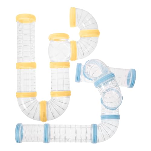 HYTROVE 2Sätze Hamsterkäfig Tunnelset DIY Röhrensystem für Hamster Transparente Verbindungstunnel für Hamsterkäfig Kreatives Aktivitäten und HYTROVE 2Sätze Hamsterkäfig Tunnelset DIY Röhrensystem für Hamster Transparente Verbindungstunnel für Hamsterkäfig Kreatives Aktivitäten und von HYTROVE