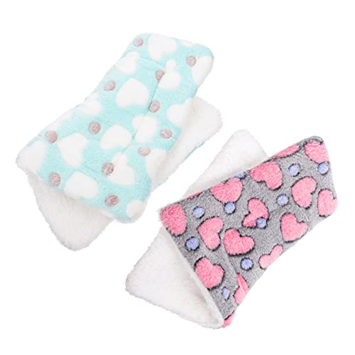 HYTROVE 2St Hamster Pad Hamster Bett hamsterbett haustierbett erhöht hamsterkäfig petbett Nagetier Haustier Stift Hamster Winterdecke Hamster Wärmeunterlage Korallenvlies HYTROVE 2St Hamster Pad Hamster Bett hamsterbett haustierbett erhöht hamsterkäfig petbett Nagetier Haustier Stift Hamster Winterdecke Hamster Wärmeunterlage Korallenvlies von HYTROVE