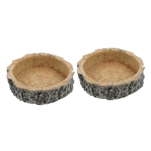 HYTROVE 2St kletternder Tierfutternapf Gecko Reptil Tank Schildkröte mit Haube Hase Futternapf für Kriechtiere Futternapf für Spinnen Eidechsenfutterhalter Wasserhalter aus Harz HYTROVE 2St kletternder Tierfutternapf Gecko Reptil Tank Schildkröte mit Haube Hase Futternapf für Kriechtiere Futternapf für Spinnen Eidechsenfutterhalter Wasserhalter aus Harz von HYTROVE