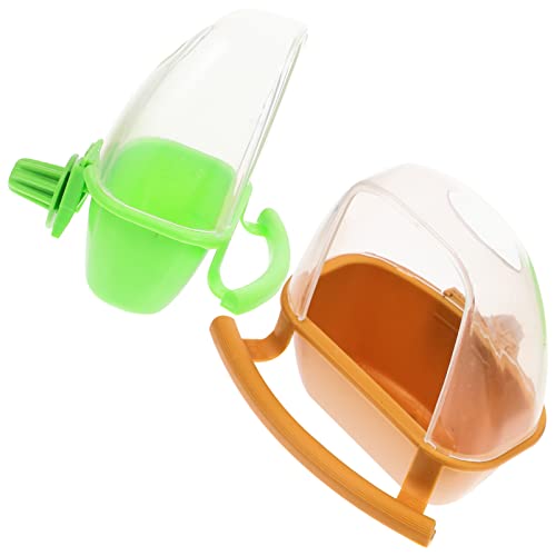 HYTROVE 2Stücke Hängende Vogel Futterschalen Spritzwassergeschützte Futter und Wasserbehälter für Papageien Nymphensittiche und Kanarienvögel Stabiles Design für Vogelkäfige HYTROVE 2Stücke Hängende Vogel Futterschalen Spritzwassergeschützte Futter und Wasserbehälter für Papageien Nymphensittiche und Kanarienvögel Stabiles Design für Vogelkäfige von HYTROVE