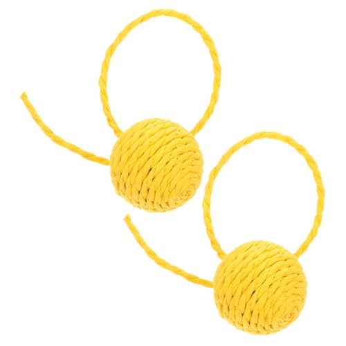 HYTROVE 2pcs Katzenkratzen Nach Dem Austausch Mit Tail Cat Kratzspielzeug Sisal Ball Cat -Spielzeug Für Innenkatzen von HYTROVE