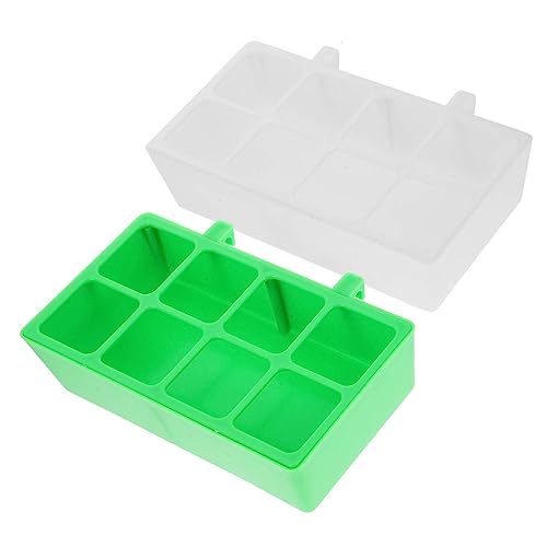 HYTROVE 2pcs Vogelfuttervogel -käfig -futterbox -papageien -lebensmittelhalter Hängende Lebensmittelbehälter Vogelkäfig -futtermittel von HYTROVE