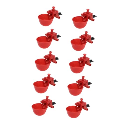 HYTROVE 30 Stück Automatischer Geflügel Wassertränke Einstellbare Wassermenge Roter Kunststoff Wasserspender für Hühner und Vögel Installieren und Langlebig für Tierhaltung HYTROVE 30 Stück Automatischer Geflügel Wassertränke Einstellbare Wassermenge Roter Kunststoff Wasserspender für Hühner und Vögel Installieren und Langlebig für Tierhaltung von HYTROVE