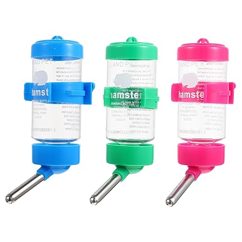 HYTROVE 3stücke Hamster-wasserflasche Praktische Chinchilla-Flasche Hängende Hamster-tränke Für Kleine Haustiere Automatische Wasserzufuhr Langlebig Und Sicher HYTROVE 3stücke Hamster-wasserflasche Praktische Chinchilla-Flasche Hängende Hamster-tränke Für Kleine Haustiere Automatische Wasserzufuhr Langlebig Und Sicher von HYTROVE