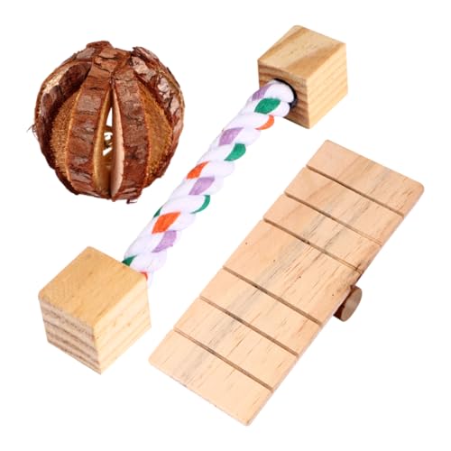 HYTROVE 3 Stück Holzspielzeug für Hamster Kauspielzeug aus Naturholz Kleiner Spielzeug für Kleintiere Sicheres Molaren Spielzeug für Hamster Chinchillas und Andere Kleine Haustiere HYTROVE 3 Stück Holzspielzeug für Hamster Kauspielzeug aus Naturholz Kleiner Spielzeug für Kleintiere Sicheres Molaren Spielzeug für Hamster Chinchillas und Andere Kleine Haustiere von HYTROVE