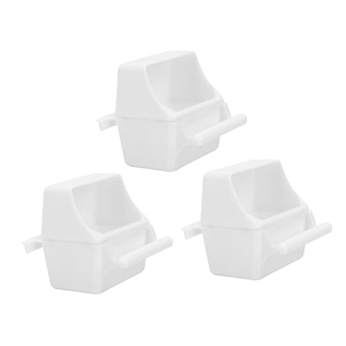 HYTROVE 3Stücke Vogel Futterspender für Papageien wasserdichte Futterbox für Gemüse Hängend zu Reinigen für Wellensittiche und Andere Hygienisch von HYTROVE