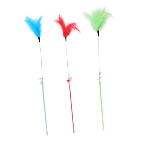HYTROVE Interaktives Katzenspielzeug Mit 3 Katzen-Teaser-Sticks Für Bewegung Und Unterhaltung HYTROVE Interaktives Katzenspielzeug Mit 3 Katzen-Teaser-Sticks Für Bewegung Und Unterhaltung von HYTROVE