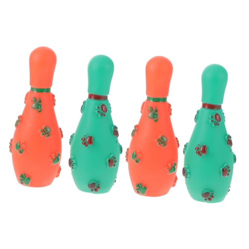 HYTROVE Interaktives Hundespielzeug 4er-Pack Quietschendes Bowling-kauspielzeug Für Hunde Leckerli-Spielzeug Für Hunde Beißspielzeug Quietschendes Hundespielzeug Zufällige Farbe HYTROVE Interaktives Hundespielzeug 4er-Pack Quietschendes Bowling-kauspielzeug Für Hunde Leckerli-Spielzeug Für Hunde Beißspielzeug Quietschendes Hundespielzeug Zufällige Farbe von HYTROVE