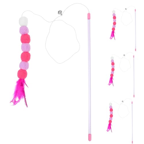 HYTROVE 4 Stück Katze Lustiges Stick-katzenspielzeug Lustiges Interaktives Katzenspielzeug Futterspender Zeiger Federn Für Katzenspielzeug Rc-katzenspielzeug Katzen-Teaser- Plüsch HYTROVE 4 Stück Katze Lustiges Stick-katzenspielzeug Lustiges Interaktives Katzenspielzeug Futterspender Zeiger Federn Für Katzenspielzeug Rc-katzenspielzeug Katzen-Teaser- Plüsch von HYTROVE