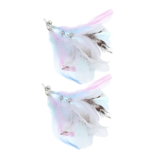 HYTROVE 4 Stück Katzenangel Ersatzfedern für Interaktives Katzenspielzeug Rosa Weiße Plume für Wohnungskatzen Unterhaltsame Spielzeugauffüllung für Stundenlangen Spaß HYTROVE 4 Stück Katzenangel Ersatzfedern für Interaktives Katzenspielzeug Rosa Weiße Plume für Wohnungskatzen Unterhaltsame Spielzeugauffüllung für Stundenlangen Spaß von HYTROVE