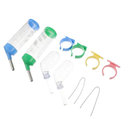 HYTROVE 4 Stück Teiliges Auslaufsichere Trinkflaschen für Kleine Haustiere mit Kugelkopf Transparent Geeignet für Hamster Meerschweinchen Chinchillas Einfacher Wasserspender zur HYTROVE 4 Stück Teiliges Auslaufsichere Trinkflaschen für Kleine Haustiere mit Kugelkopf Transparent Geeignet für Hamster Meerschweinchen Chinchillas Einfacher Wasserspender zur von HYTROVE