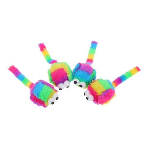 HYTROVE 4 Stücke Interaktive Realistische Plüsch Katze Farbige Ausgestopften Mäuse Katze Kauen Katze Liefert Indoor Katze HYTROVE 4 Stücke Interaktive Realistische Plüsch Katze Farbige Ausgestopften Mäuse Katze Kauen Katze Liefert Indoor Katze von HYTROVE