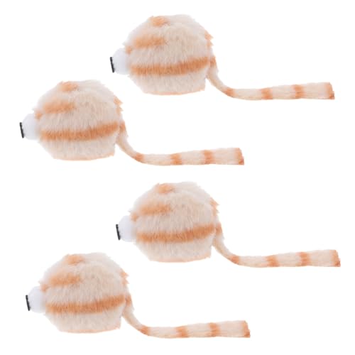 HYTROVE 4 Stücke Interaktive Realistische Plüsch Katze Farbige Ausgestopften Mäuse Katze Kauen Katze Liefert Indoor Katze HYTROVE 4 Stücke Interaktive Realistische Plüsch Katze Farbige Ausgestopften Mäuse Katze Kauen Katze Liefert Indoor Katze von HYTROVE