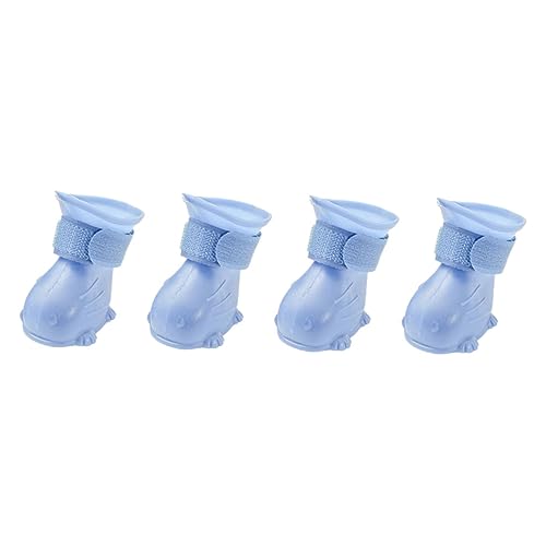 HYTROVE 4Stücke Regenstiefel für Kleine wasserdichte und rutschfeste Hundeschuhe aus Tep Material Pfotenschutz für Outdoor Aktivitäten für Regnerische HYTROVE 4Stücke Regenstiefel für Kleine wasserdichte und rutschfeste Hundeschuhe aus Tep Material Pfotenschutz für Outdoor Aktivitäten für Regnerische von HYTROVE