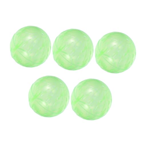 HYTROVE 5 Stück Hamsterbälle Aus Kunststoff, Laufbälle Für Hamster, Lauflernbälle, Fitnessräder, Spielzeug Für Kleintiere, Chinchillakäfig-zubehör Für Zwerghamster, 12 cm von HYTROVE