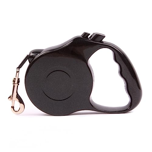 HYTROVE Automatische Hundeleine Ausziehbare und Ergonomische Führleine für Kleine Hunde bis Praktische Einhandbedienbare Haustierleine Schwarz von HYTROVE