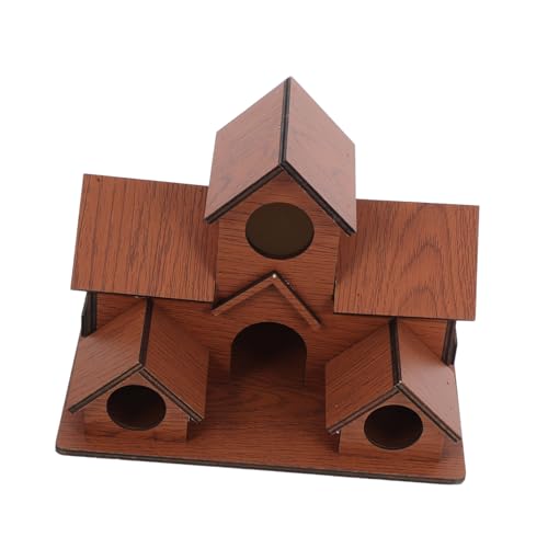 HYTROVE Einzigartiges Vogelhaus Für Draußen: Vogelhaus Aus Holz Mit 6 Löchern – Gartendekoration Zieht Verschiedene Vögel Für Den Hinterhofpark An HYTROVE Einzigartiges Vogelhaus Für Draußen: Vogelhaus Aus Holz Mit 6 Löchern – Gartendekoration Zieht Verschiedene Vögel Für Den Hinterhofpark An von HYTROVE