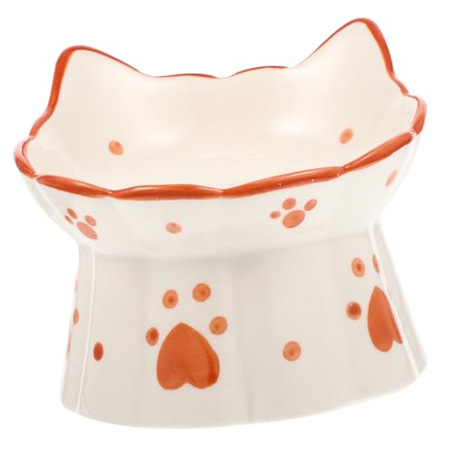 HYTROVE Erhöhter für Haustiere Keramik Futternapf mit Nackenschutz Rutschfestes Design für Bequeme Mahlzeiten von Katzen und Hunden HYTROVE Erhöhter für Haustiere Keramik Futternapf mit Nackenschutz Rutschfestes Design für Bequeme Mahlzeiten von Katzen und Hunden von HYTROVE