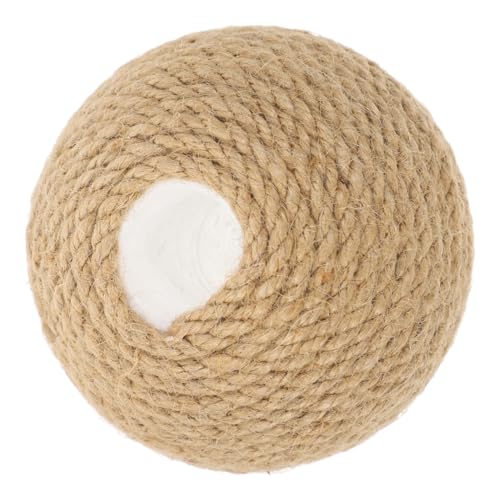 HYTROVE Ersatzball Für Katzenklettergerüst Katzenbälle Heimtierbedarf Für Katzenbälle Ballspielzeug Für Katzen Katzenspielzeug Kauen Katzenball Hellbraun Sisal HYTROVE Ersatzball Für Katzenklettergerüst Katzenbälle Heimtierbedarf Für Katzenbälle Ballspielzeug Für Katzen Katzenspielzeug Kauen Katzenball Hellbraun Sisal von HYTROVE