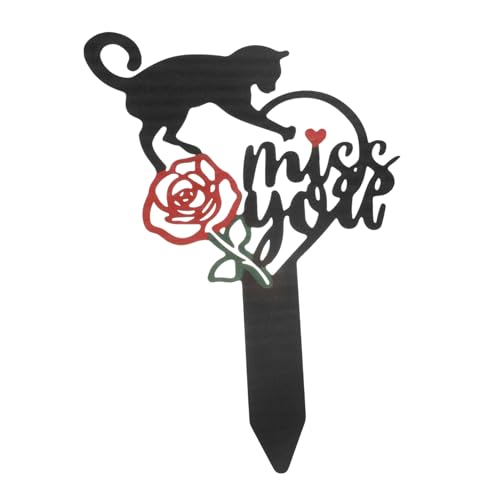 HYTROVE Friedhofs-Gedenkpfahl Windeln Hund Dekoration Ornamente Gedenkpfahl verstorben Grabschmuck für den Friedhof Grab Garten Pfahl Garten Grabpfahl Gartenpfahl Metall Black HYTROVE Friedhofs-Gedenkpfahl Windeln Hund Dekoration Ornamente Gedenkpfahl verstorben Grabschmuck für den Friedhof Grab Garten Pfahl Garten Grabpfahl Gartenpfahl Metall Black von HYTROVE