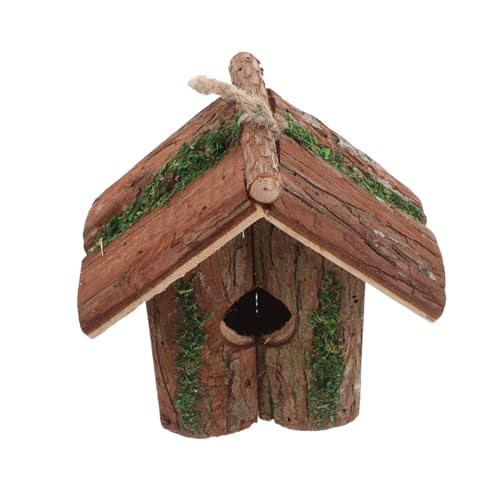 HYTROVE Hängendes Vogelhaus aus Holz Dekoratives Garten Nistkästchen für Kleine Vögel Wie Robin Wellensittich und für Balkon Garten und Park HYTROVE Hängendes Vogelhaus aus Holz Dekoratives Garten Nistkästchen für Kleine Vögel Wie Robin Wellensittich und für Balkon Garten und Park von HYTROVE