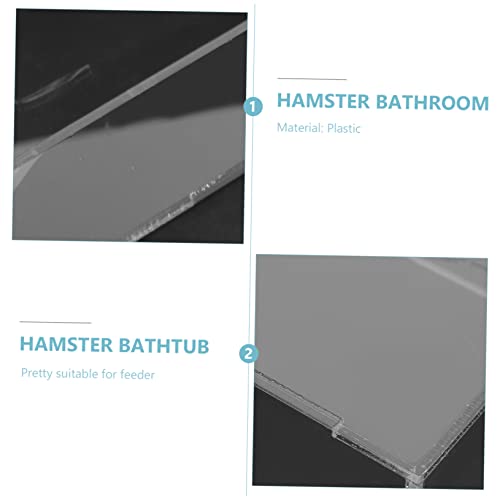 HYTROVE Hamster Sandbad Box Transparent Badewanne Für Kleintiere Sicheres Sandbad Für Hamster Und Chinchillas Praktischer Sandbehälter Ohne Deckel Optimale Pflege Für Kleine Haustiere von HYTROVE