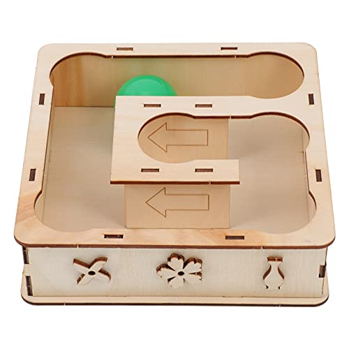 HYTROVE Hamster Labyrinth aus Holz Haustier Spielparadies für Kleine Nager Fördert Bewegung und Stress Geeignet für Hamster Ratten und von HYTROVE