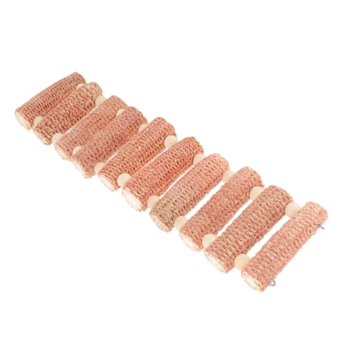 HYTROVE Natural Corncobs Kletterleiter Für Kleintiere Stabiles Hamster-Spielzeug Bewegung Und Zahnpflege Für Hamster Mäuse Und Zwerghamster von HYTROVE