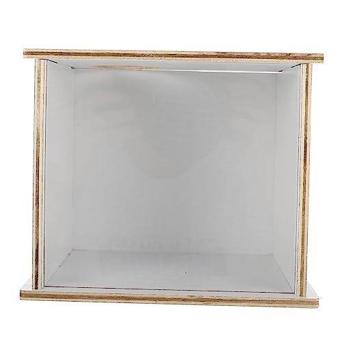HYTROVE Haushalts Sandbad für Hamster Multifunktionale Holzbadewanne Transparentes Bad für Chinchillas und Kleintiere Leicht zu Reinigen Sicher und Praktisch von HYTROVE