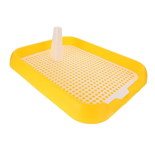 HYTROVE Sichere Atmungsaktive Haustiertoilette Zugtöpfchen Gitterdesign Hundetöpfchen Für Den Innenbereich Sonnenlicht Gelb HYTROVE Sichere Atmungsaktive Haustiertoilette Zugtöpfchen Gitterdesign Hundetöpfchen Für Den Innenbereich Sonnenlicht Gelb von HYTROVE
