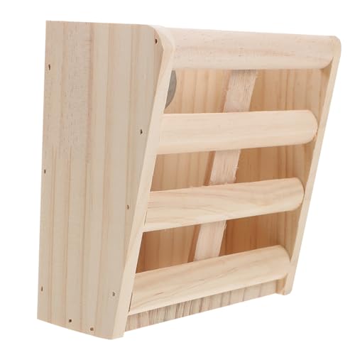 HYTROVE Heu Halter aus Holz Robuster Heu für Kleintiere Praktischer Heu Container für Meerschweinchen für Kaninchenkäfige Innen Minimiert Heu Abfall Langlebig von HYTROVE
