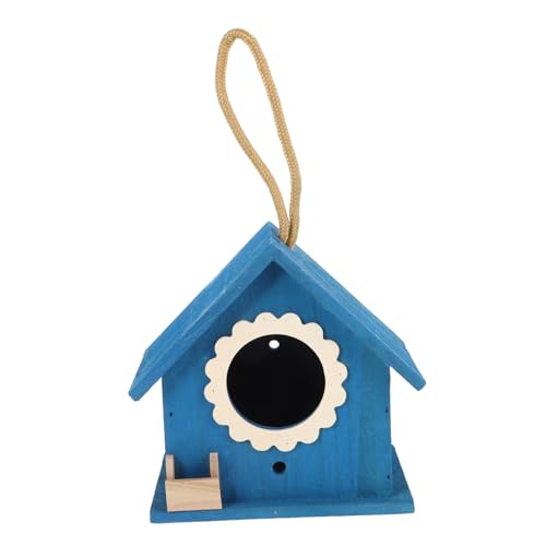 HYTROVE Hölzernes Vogelhaus Hängendes Vogelhäuschen mit Exquisiter Handwerkskunst Dekoratives Holzvogelnest für Garten und Terrasse Robust und Aufzuhängen für Verschiedene HYTROVE Hölzernes Vogelhaus Hängendes Vogelhäuschen mit Exquisiter Handwerkskunst Dekoratives Holzvogelnest für Garten und Terrasse Robust und Aufzuhängen für Verschiedene von HYTROVE