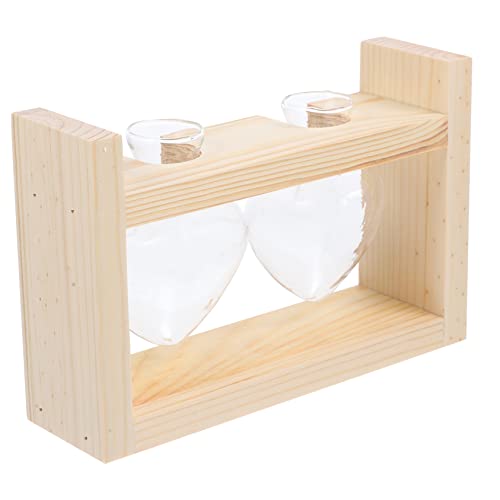 HYTROVE Holzrahmen für hydroponischen Behälter Künstliche Pflanzen für die Innendekoration dekorativ zimmerpflanzen künstliche blüten Blumenpflanzenterrarium mit Holzständer Zwiebelvase HYTROVE Holzrahmen für hydroponischen Behälter Künstliche Pflanzen für die Innendekoration dekorativ zimmerpflanzen künstliche blüten Blumenpflanzenterrarium mit Holzständer Zwiebelvase von HYTROVE