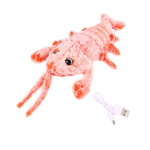 HYTROVE Lobster Cat Toy Mit Katzenminze Interaktives Wiederaufladbares Spielzeug Für Katzen Plüschmaterial Beweglich Für Kätzchen Beschäftigung Von Haustieren Lang von HYTROVE