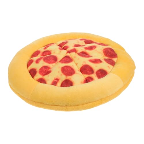 HYTROVE Hundekauspielzeug aus Pizza Design mit Quietschen für Aggressive Sicheres für Welpen und Mittelgroße Zahnreinigungsspielzeug für Spaß Beim HYTROVE Hundekauspielzeug aus Pizza Design mit Quietschen für Aggressive Sicheres für Welpen und Mittelgroße Zahnreinigungsspielzeug für Spaß Beim von HYTROVE