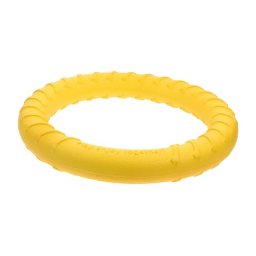 HYTROVE Hundespielzeug Kauringe für Welpen zum Zahnen Hundering Hundekauen für Welpen Hundetrainingsspielzeug Hund schweben Robustes Kauspielzeug für Hunde Eva Yellow HYTROVE Hundespielzeug Kauringe für Welpen zum Zahnen Hundering Hundekauen für Welpen Hundetrainingsspielzeug Hund schweben Robustes Kauspielzeug für Hunde Eva Yellow von HYTROVE