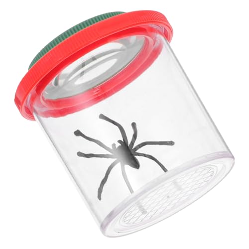 HYTROVE Insektenbeobachtungsbox Mit Lupe Transparente Vergrößerungsdose Für Geeignet Für Naturerforschung Und Bildungszwecke Leicht Und Bruchsicher Inklusive Praktischem von HYTROVE