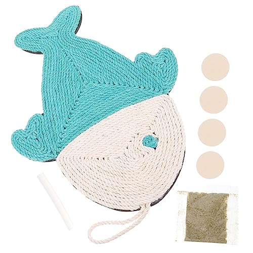 HYTROVE Fischform Katzenkratzbrett Sisal Schleifbrett Für Kätzchen Kratzbaum Scratcher von HYTROVE