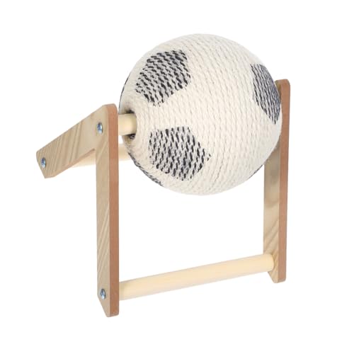 HYTROVE Katzenkratzball, Katzenkratzspielzeug, Geneigtes Kratzbrett, Sisalseilball Für Den Innenbereich, Interaktives Haustierspielzeug, Hellbraun HYTROVE Katzenkratzball, Katzenkratzspielzeug, Geneigtes Kratzbrett, Sisalseilball Für Den Innenbereich, Interaktives Haustierspielzeug, Hellbraun von HYTROVE