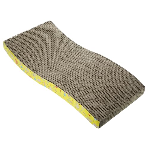 HYTROVE Katzenkratzbrett aus Wellpappe S Förmiges Design Vielseitiges Kratzspielzeug und Schlafunterlage für Katzen um Krallen zu Wetzen und Überschüssige Abzubauen Umweltfreundliches HYTROVE Katzenkratzbrett aus Wellpappe S Förmiges Design Vielseitiges Kratzspielzeug und Schlafunterlage für Katzen um Krallen zu Wetzen und Überschüssige Abzubauen Umweltfreundliches von HYTROVE
