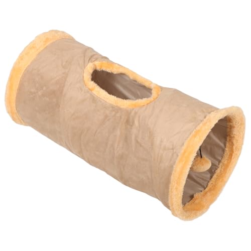 HYTROVE Katzentunnel Ballspielzeug Für Katzen Haustierspielröhre Kätzchen Trainiert Tunnelspielzeug Katzenminze-Ball Kätzchen-tunnelspielzeug Katzenspielzeugtunnel Guck-guck Samt Khaki HYTROVE Katzentunnel Ballspielzeug Für Katzen Haustierspielröhre Kätzchen Trainiert Tunnelspielzeug Katzenminze-Ball Kätzchen-tunnelspielzeug Katzenspielzeugtunnel Guck-guck Samt Khaki von HYTROVE