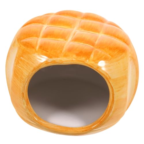 HYTROVE Keramik-Hamster-versteck, Zwerghamster-, Burger-Form, Versteck, Hütte Für Kleintiere, Sommerhütte HYTROVE Keramik-Hamster-versteck, Zwerghamster-, Burger-Form, Versteck, Hütte Für Kleintiere, Sommerhütte von HYTROVE