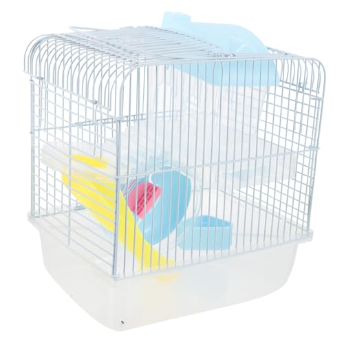 HYTROVE Kleiner Haustierkäfig Hamster Schloss Hamster Doppelschicht Schloss Ratte Draht Großer Käfig HYTROVE Kleiner Haustierkäfig Hamster Schloss Hamster Doppelschicht Schloss Ratte Draht Großer Käfig von HYTROVE