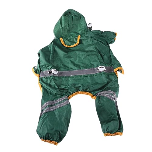 HYTROVE Kleiner Hund Regenmantel wasserdichte Regenjacke Für Kleine Hunde Und Welpen Reflektierendes Design Elastische Beine Und Bündchen Für Regnerische Tage s Dunkelgrün HYTROVE Kleiner Hund Regenmantel wasserdichte Regenjacke Für Kleine Hunde Und Welpen Reflektierendes Design Elastische Beine Und Bündchen Für Regnerische Tage s Dunkelgrün von HYTROVE
