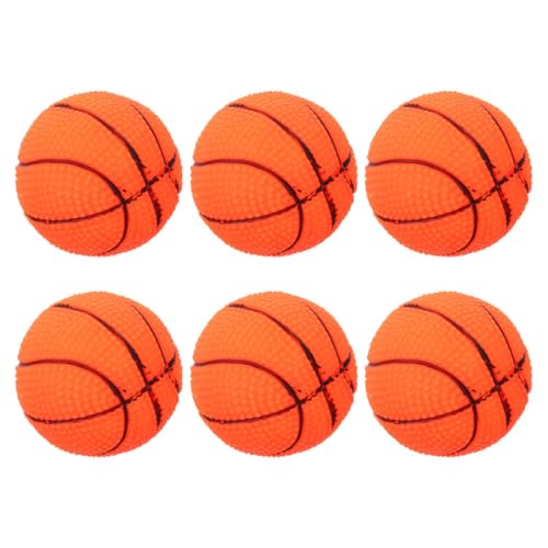 HYTROVE Kleines Quietschendes Hundespielzeug Interaktives Kauspielzeug Für Kleine Hunde Lustige Basketballform Für Spiel Und Training von HYTROVE