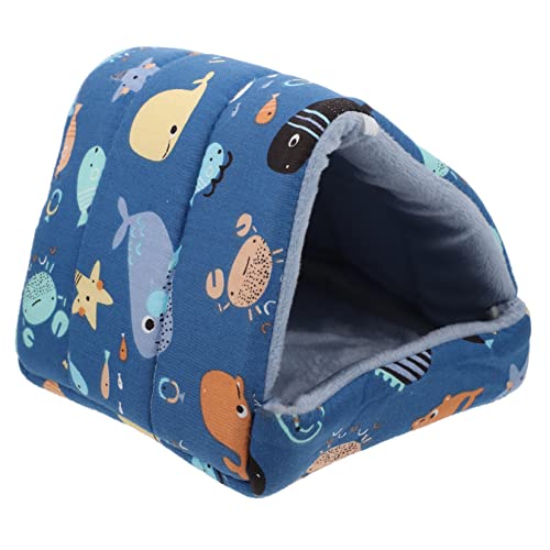 HYTROVE Kleintierbett für Meerschweinchen und Nager Warmes Winterversteck für Kleine Haustiere für Hamster Chinchillas und Igel Stilvolles Design Gemütlicher Schlafplatz HYTROVE Kleintierbett für Meerschweinchen und Nager Warmes Winterversteck für Kleine Haustiere für Hamster Chinchillas und Igel Stilvolles Design Gemütlicher Schlafplatz von HYTROVE