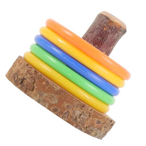 HYTROVE Kreatives Spielzeugset für Vögel Teiliges Holzspielzeug für Papageien und Sittiche Intelligenzfördernd Farbige Ringe zur Beschäftigung für Käfige für Zufällige Farbe HYTROVE Kreatives Spielzeugset für Vögel Teiliges Holzspielzeug für Papageien und Sittiche Intelligenzfördernd Farbige Ringe zur Beschäftigung für Käfige für Zufällige Farbe von HYTROVE