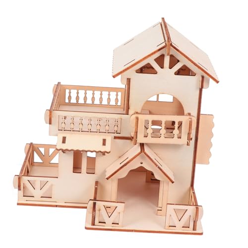 HYTROVE Kleintierhaus Aus Holz Für Zwerghamster Zwei Spielzeug Und Versteck Für Kleine Haustiere Fördert Bewegung Und Beschäftigung Für Hamster Und Mäuse HYTROVE Kleintierhaus Aus Holz Für Zwerghamster Zwei Spielzeug Und Versteck Für Kleine Haustiere Fördert Bewegung Und Beschäftigung Für Hamster Und Mäuse von HYTROVE