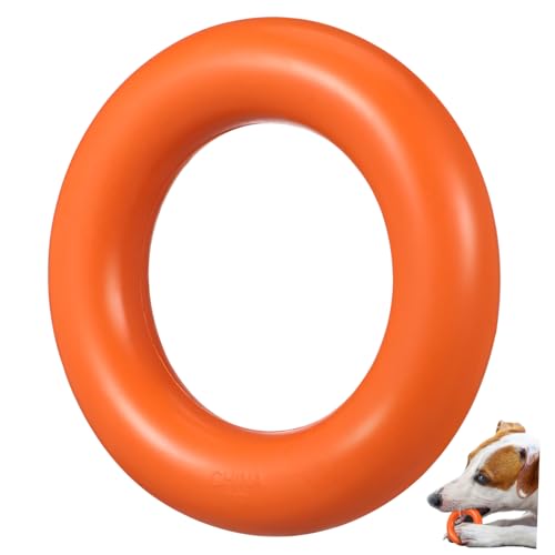 HYTROVE Langlebiges Hundebeißspielzeug Kauspielzeugring für Haustierspielzeug zur Zahnreinigung für Mittelgroße und Große Orange HYTROVE Langlebiges Hundebeißspielzeug Kauspielzeugring für Haustierspielzeug zur Zahnreinigung für Mittelgroße und Große Orange von HYTROVE